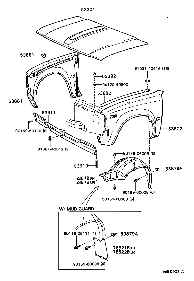  STOUT |  HOOD FRONT FENDER