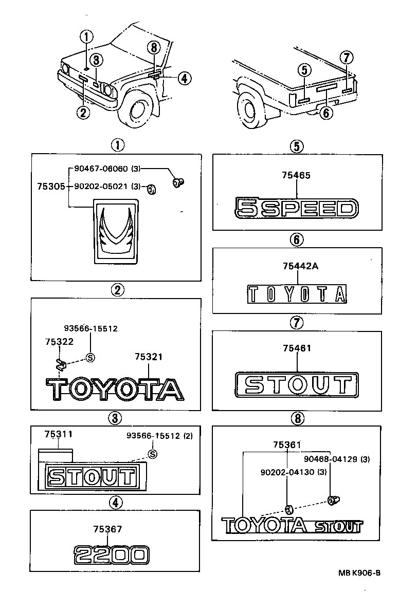  STOUT |  EMBLEM NAME PLATE