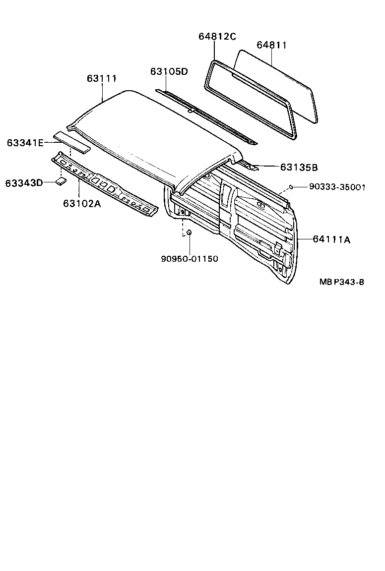  HILUX JPP |  ROOF PANEL BACK PANEL