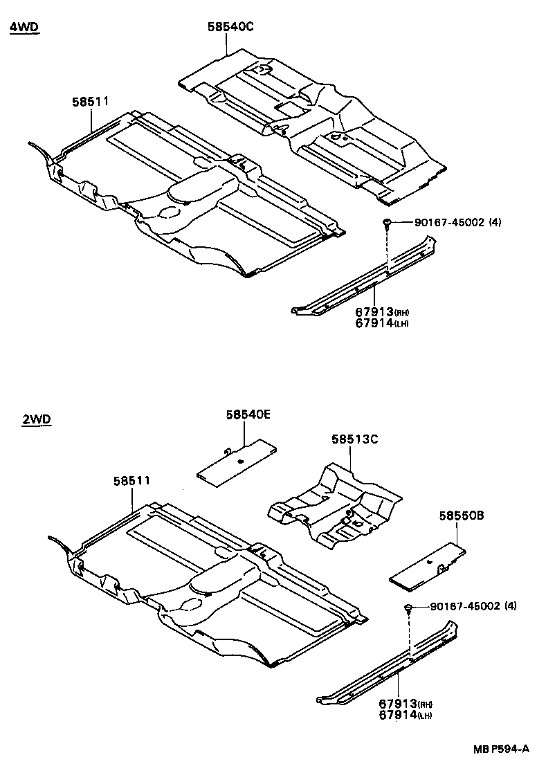  HILUX JPP |  FLOOR MAT SILENCER PAD