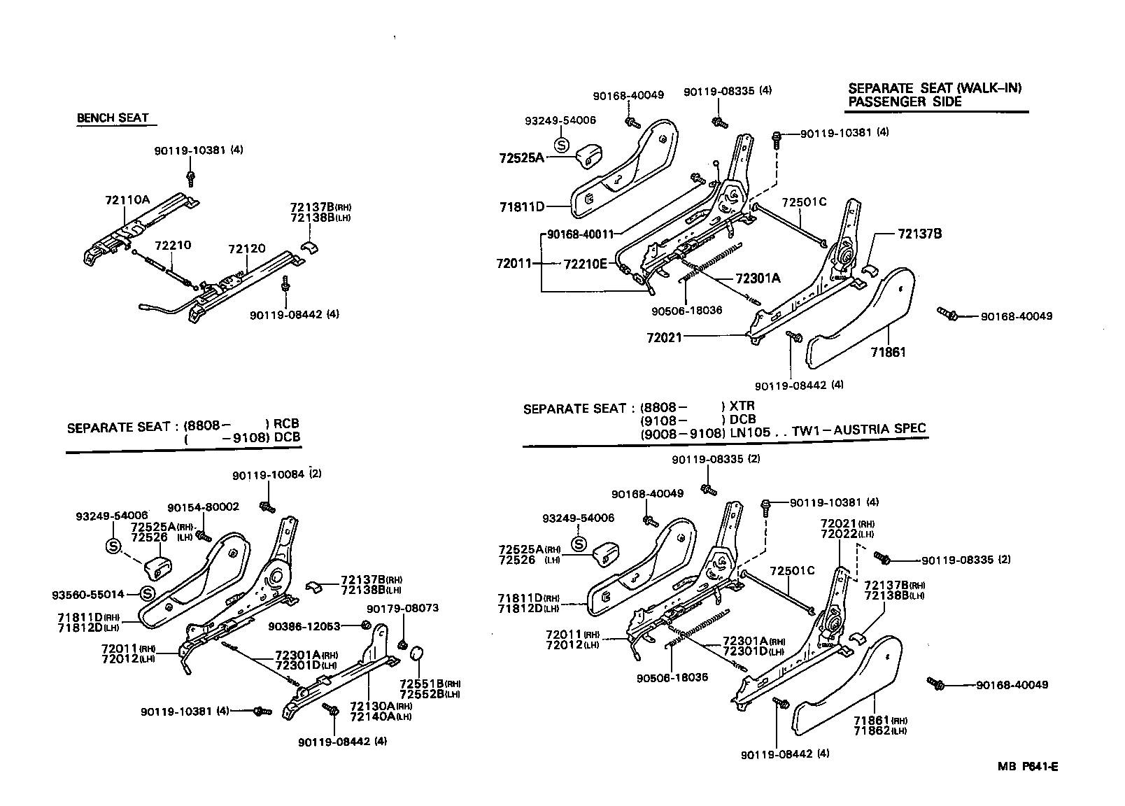  HILUX JPP |  SEAT SEAT TRACK