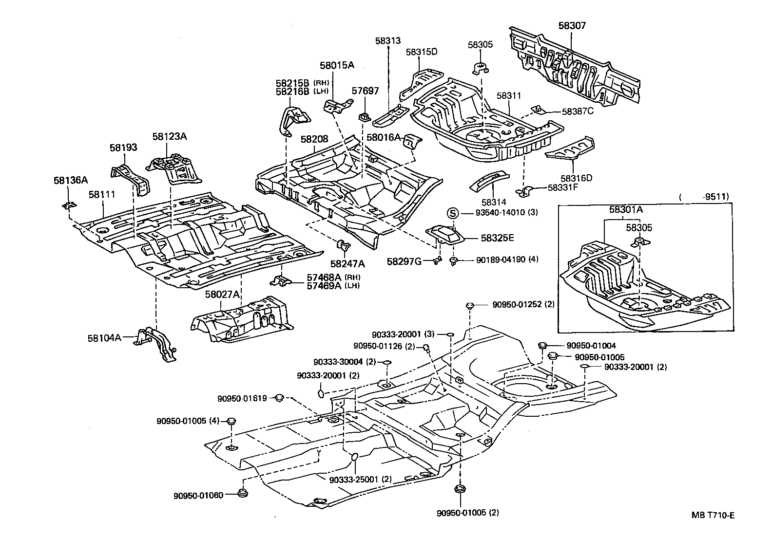  STARLET |  FLOOR PAN LOWER BACK PANEL