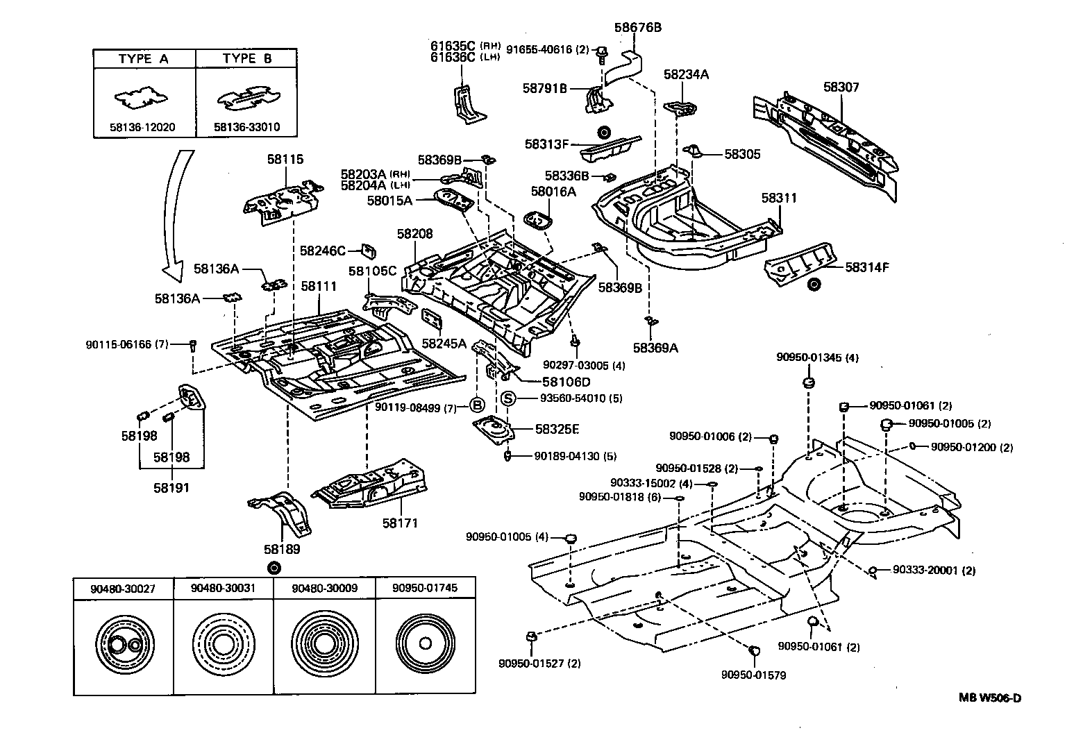  CAMRY WG |  FLOOR PAN LOWER BACK PANEL