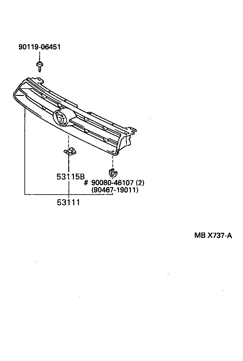  CAMRY WG |  RADIATOR GRILLE