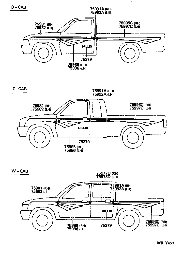  HILUX JPP |  BODY STRIPE