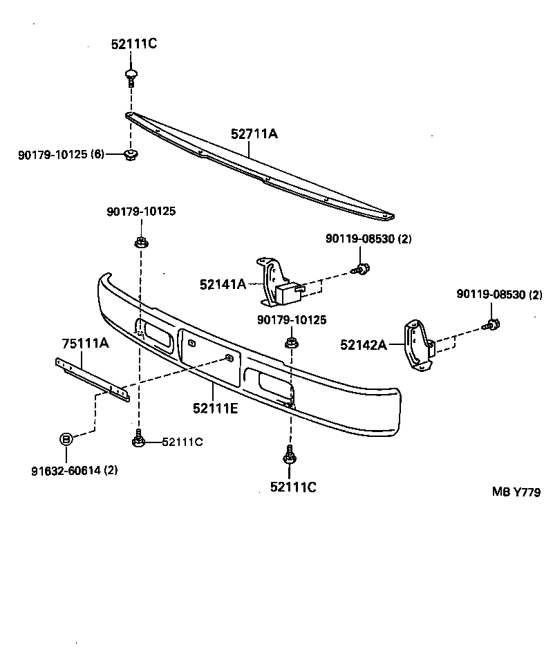  DYNA200 |  FRONT BUMPER BUMPER STAY