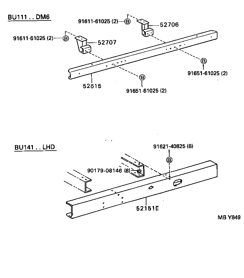  DYNA200 |  REAR BUMPER BUMPER STAY