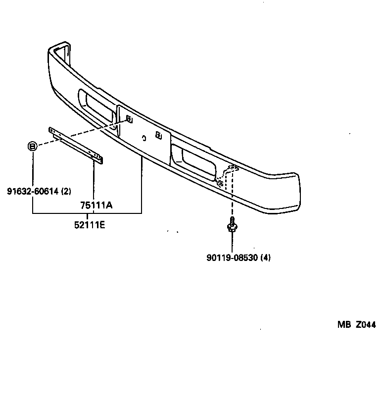  DYNA 150 |  FRONT BUMPER BUMPER STAY