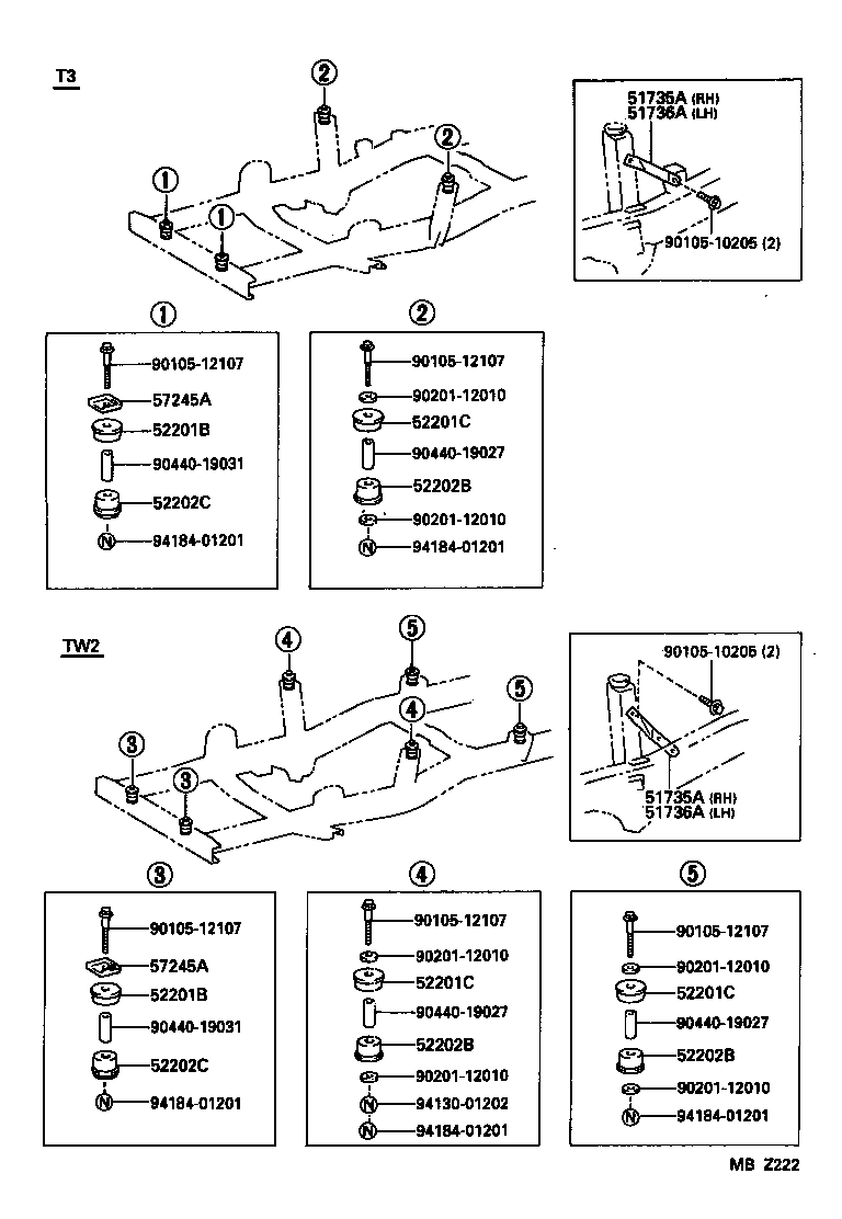  DYNA 100 |  CAB MOUNTING BODY MOUNTING