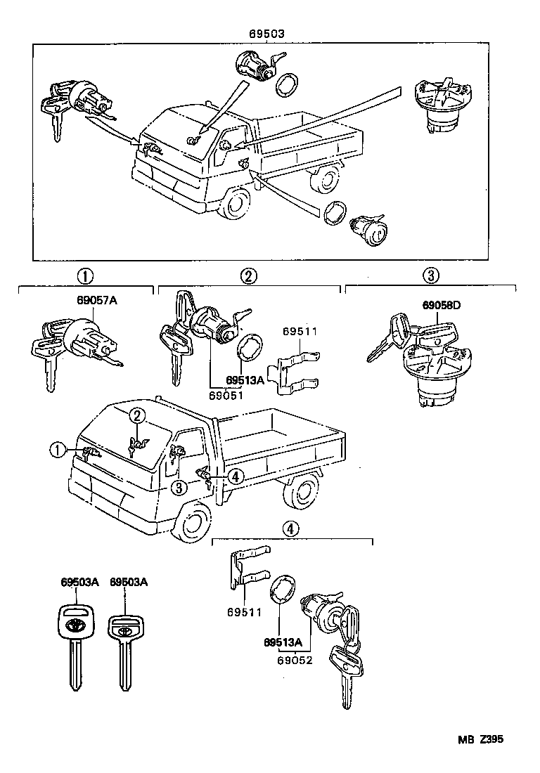  DYNA 150 |  LOCK CYLINDER SET