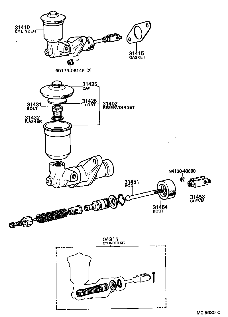  STOUT |  CLUTCH MASTER CYLINDER