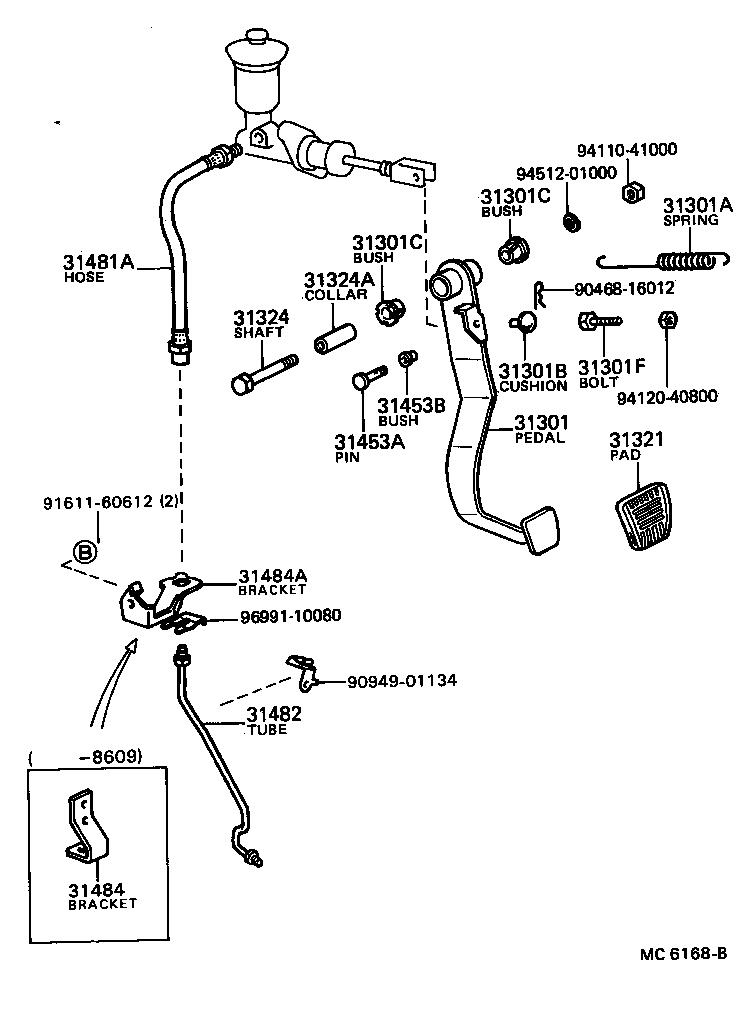  STOUT |  CLUTCH PEDAL FLEXIBLE HOSE