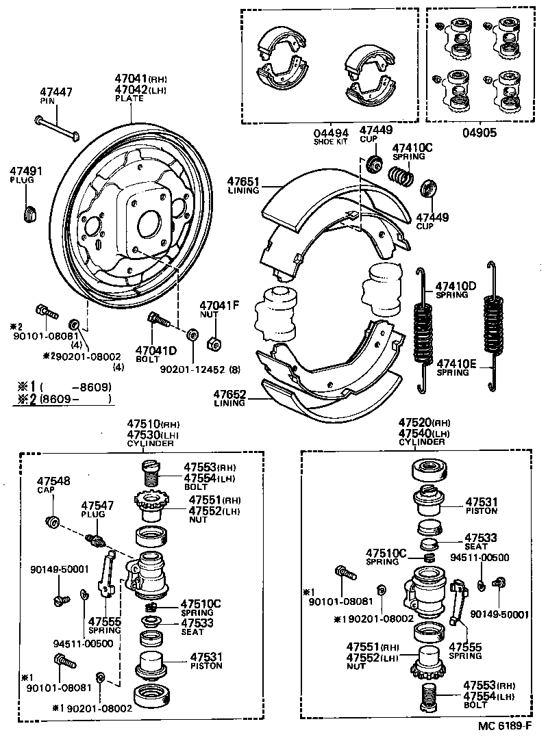  STOUT |  FRONT DRUM BRAKE WHEEL CYLINDER BACKING PLATE