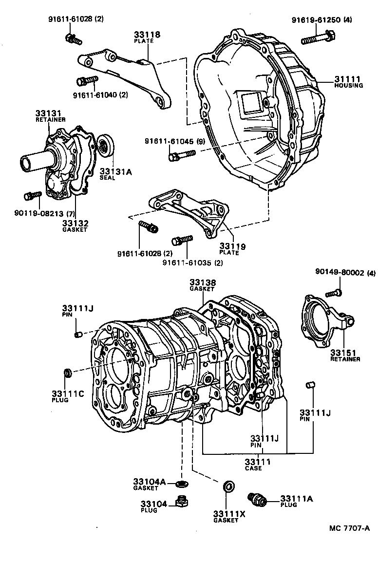  CORONA |  CLUTCH HOUSING TRANSMISSION CASE MTM