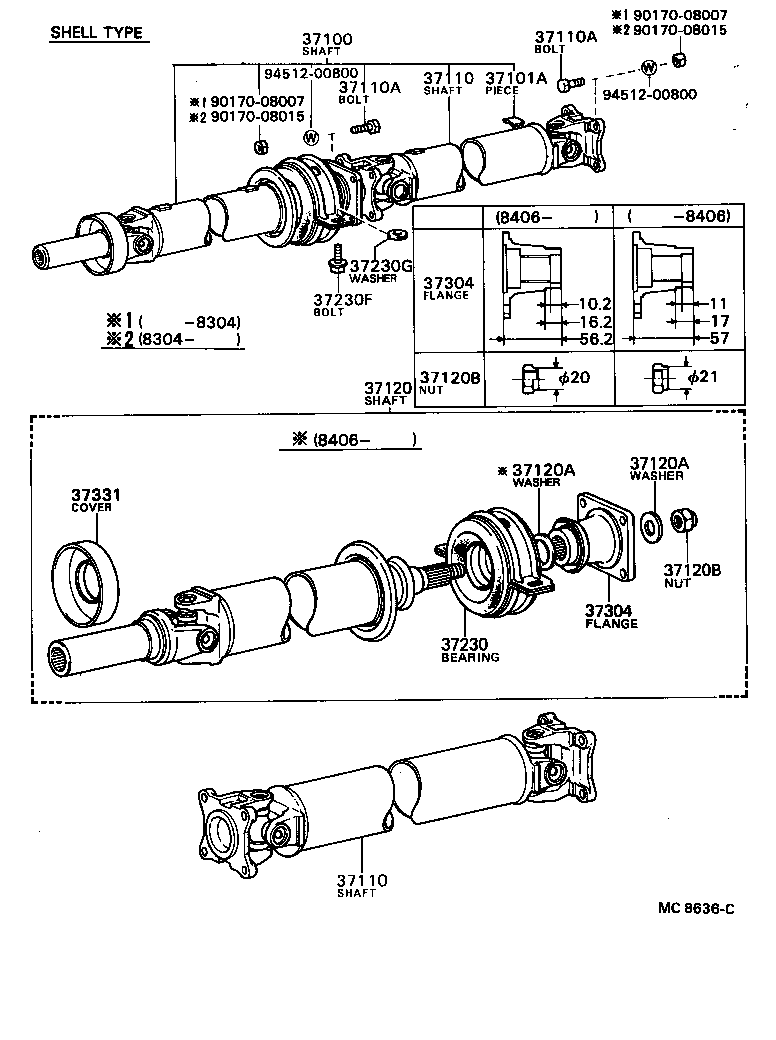  CORONA |  PROPELLER SHAFT UNIVERSAL JOINT