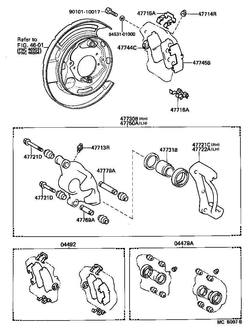  CORONA |  REAR DISC BRAKE CALIPER DUST COVER