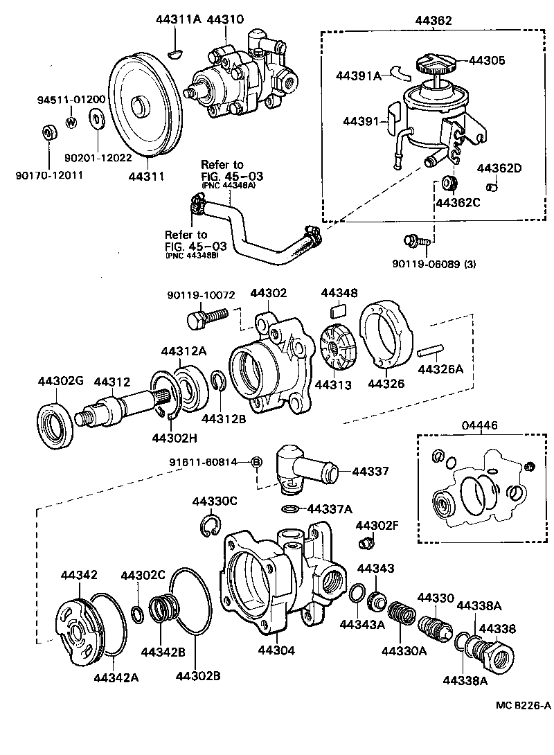  CORONA |  VANE PUMP RESERVOIR POWER STEERING
