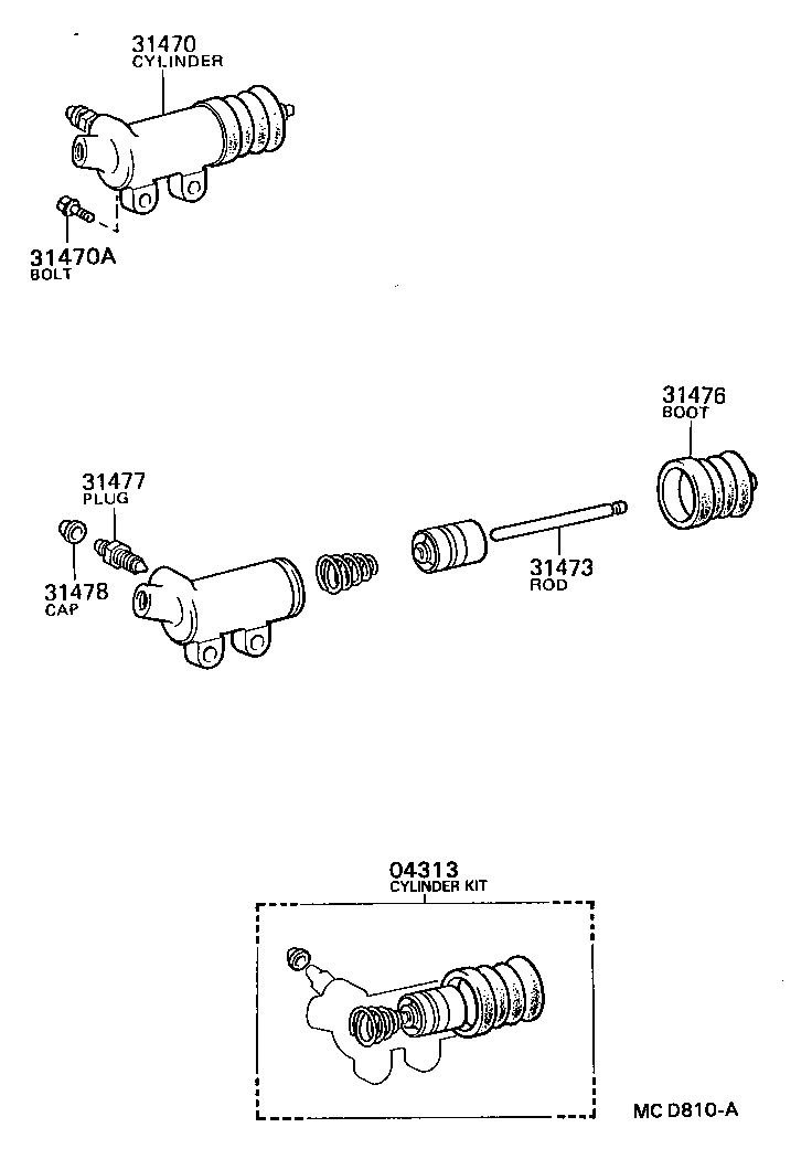  STOUT |  CLUTCH RELEASE CYLINDER