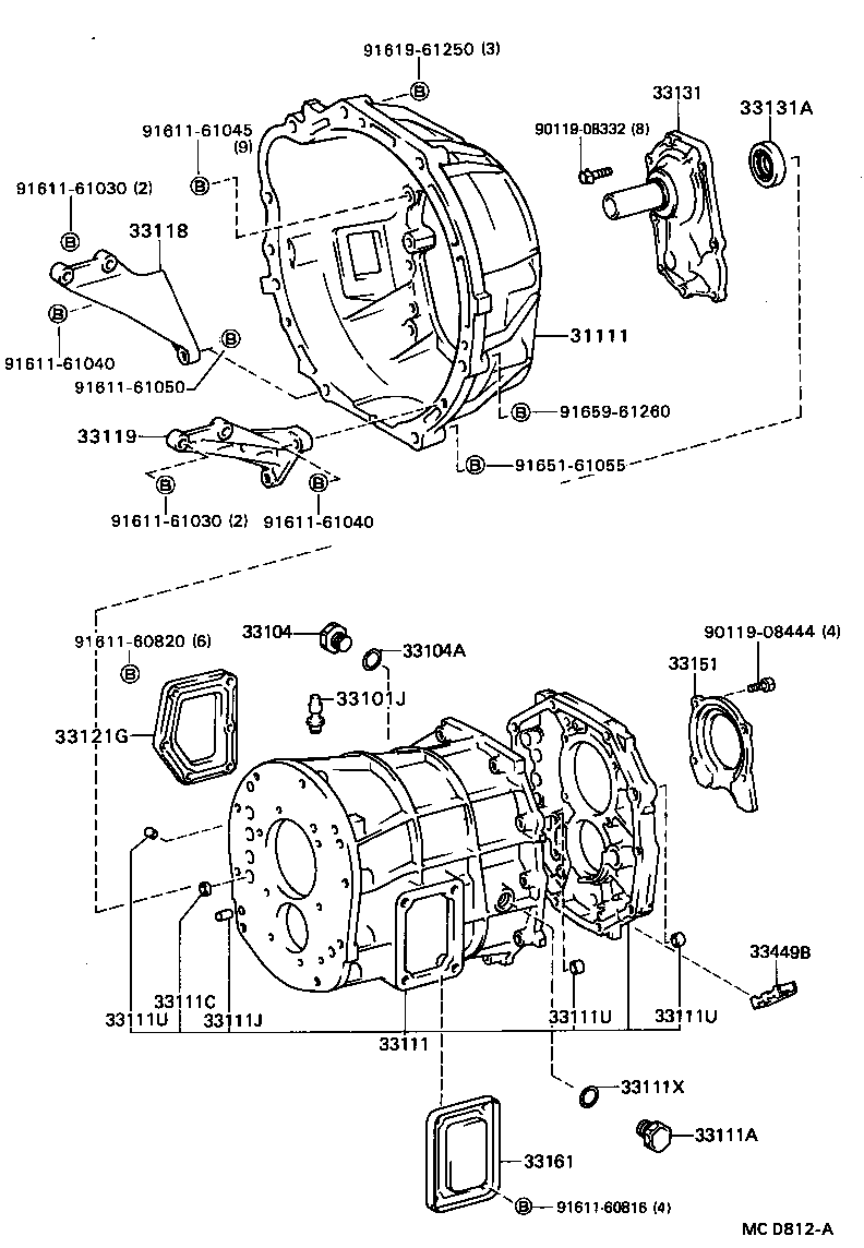  STOUT |  CLUTCH HOUSING TRANSMISSION CASE MTM