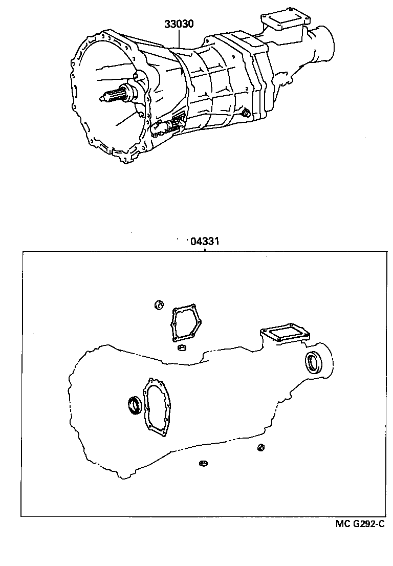  HILUX VWP |  TRANSAXLE OR TRANSMISSION ASSY GASKET KIT MTM