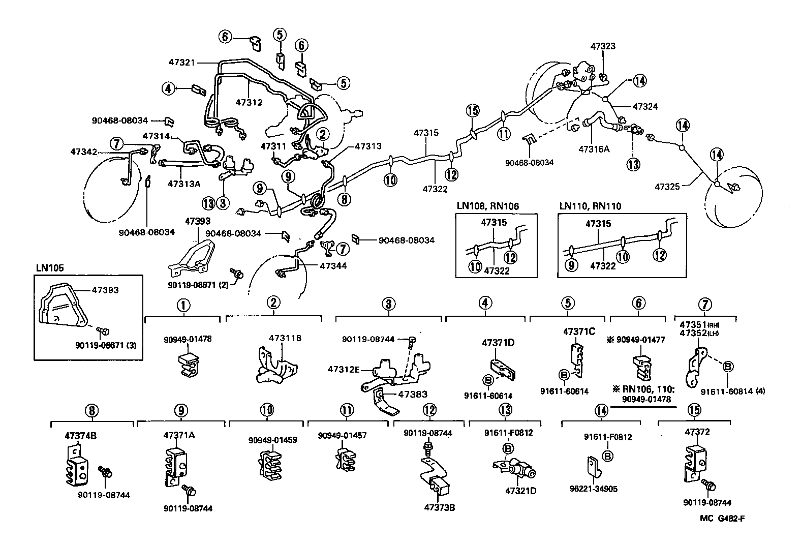 HILUX JPP |  BRAKE TUBE CLAMP