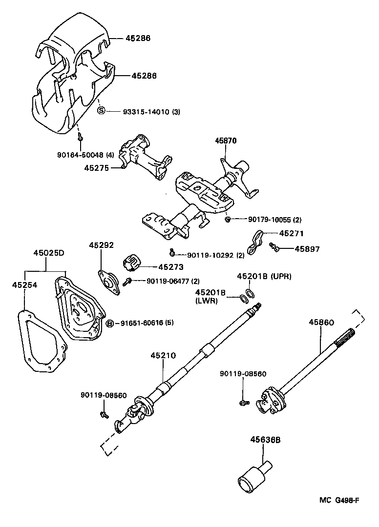  HILUX JPP |  STEERING COLUMN SHAFT
