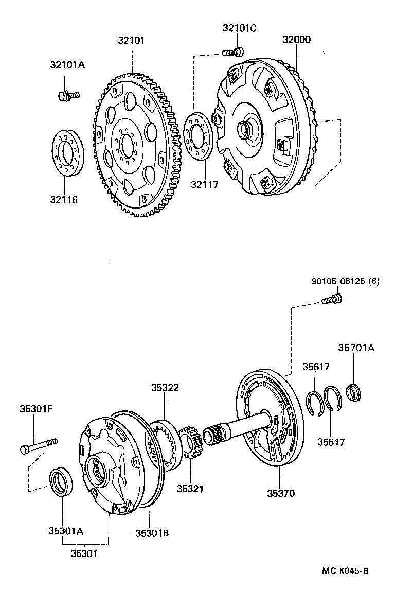  PREVIA |  TORQUE CONVERTER FRONT OIL PUMP CHAIN ATM