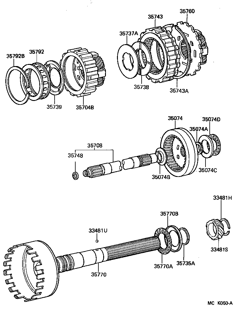  PREVIA |  PLANETARY GEAR REVERSE PISTON COUNTER GEAR ATM