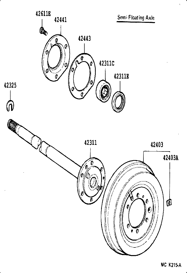  LAND CRUISER 80 |  REAR AXLE SHAFT HUB