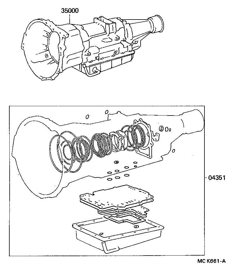  PREVIA |  TRANSAXLE OR TRANSMISSION ASSY GASKET KIT ATM