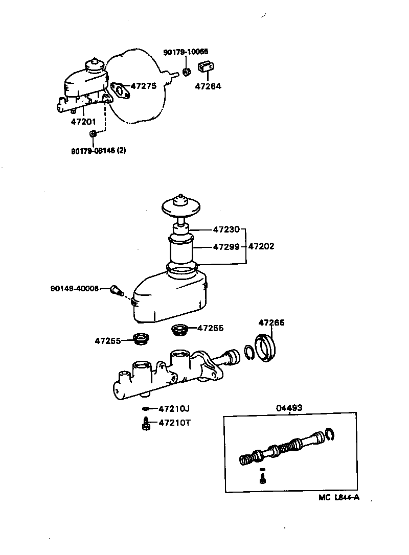  CAMRY SED |  BRAKE MASTER CYLINDER