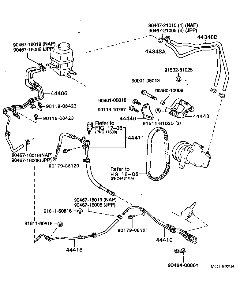  CAMRY WG |  POWER STEERING TUBE