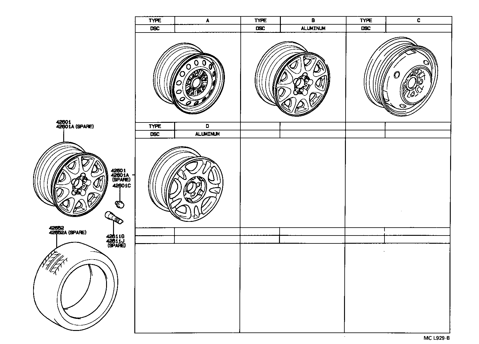  CAMRY SED |  DISC WHEEL WHEEL CAP