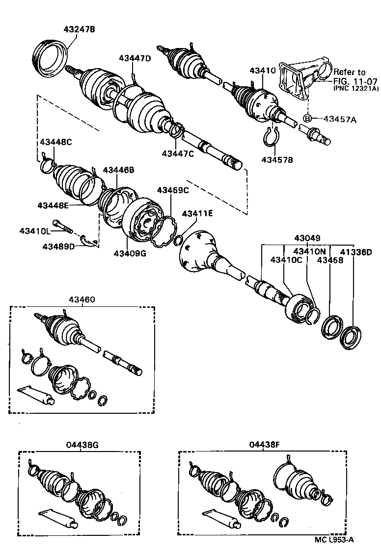  CAMRY WG |  FRONT DRIVE SHAFT