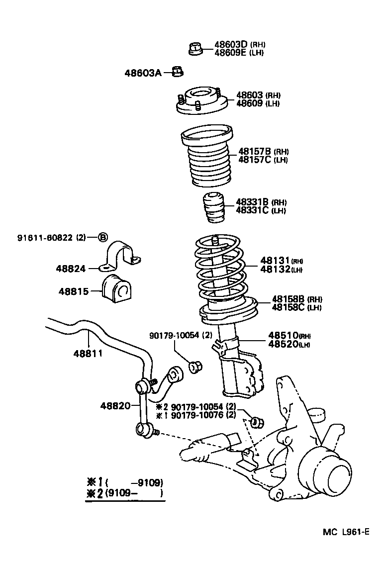  CAMRY WG |  FRONT SPRING SHOCK ABSORBER