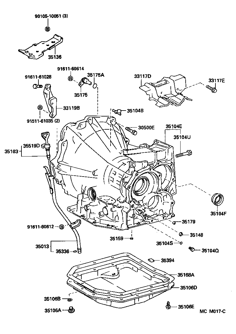  CAMRY WG |  TRANSMISSION CASE OIL PAN ATM