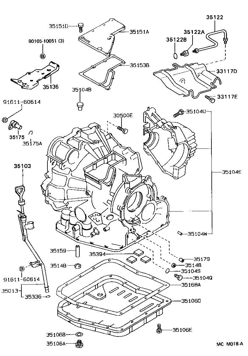  CAMRY WG |  TRANSMISSION CASE OIL PAN ATM