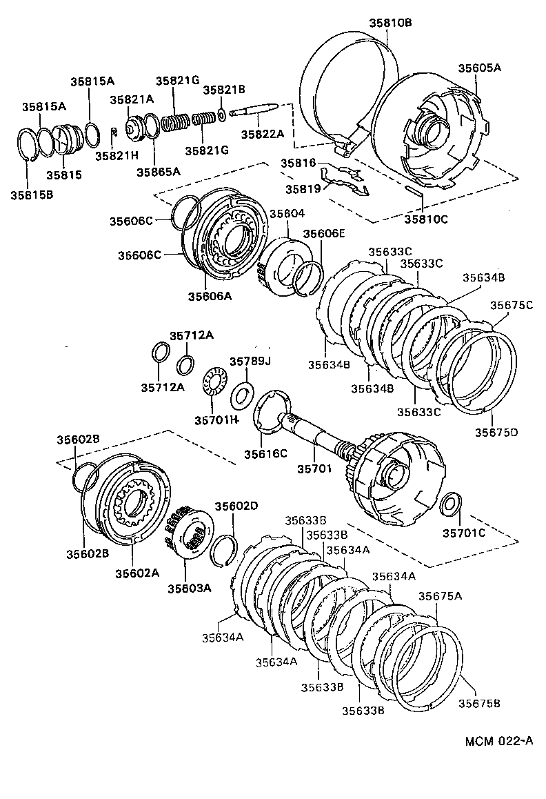  CAMRY WG |  BRAKE BAND MULTIPLE DISC CLUTCH ATM