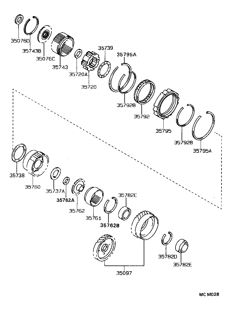  CAMRY WG |  PLANETARY GEAR REVERSE PISTON COUNTER GEAR ATM