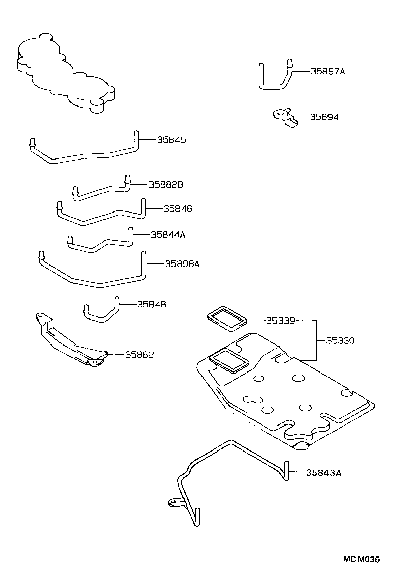 CAMRY WG |  VALVE BODY OIL STRAINER ATM
