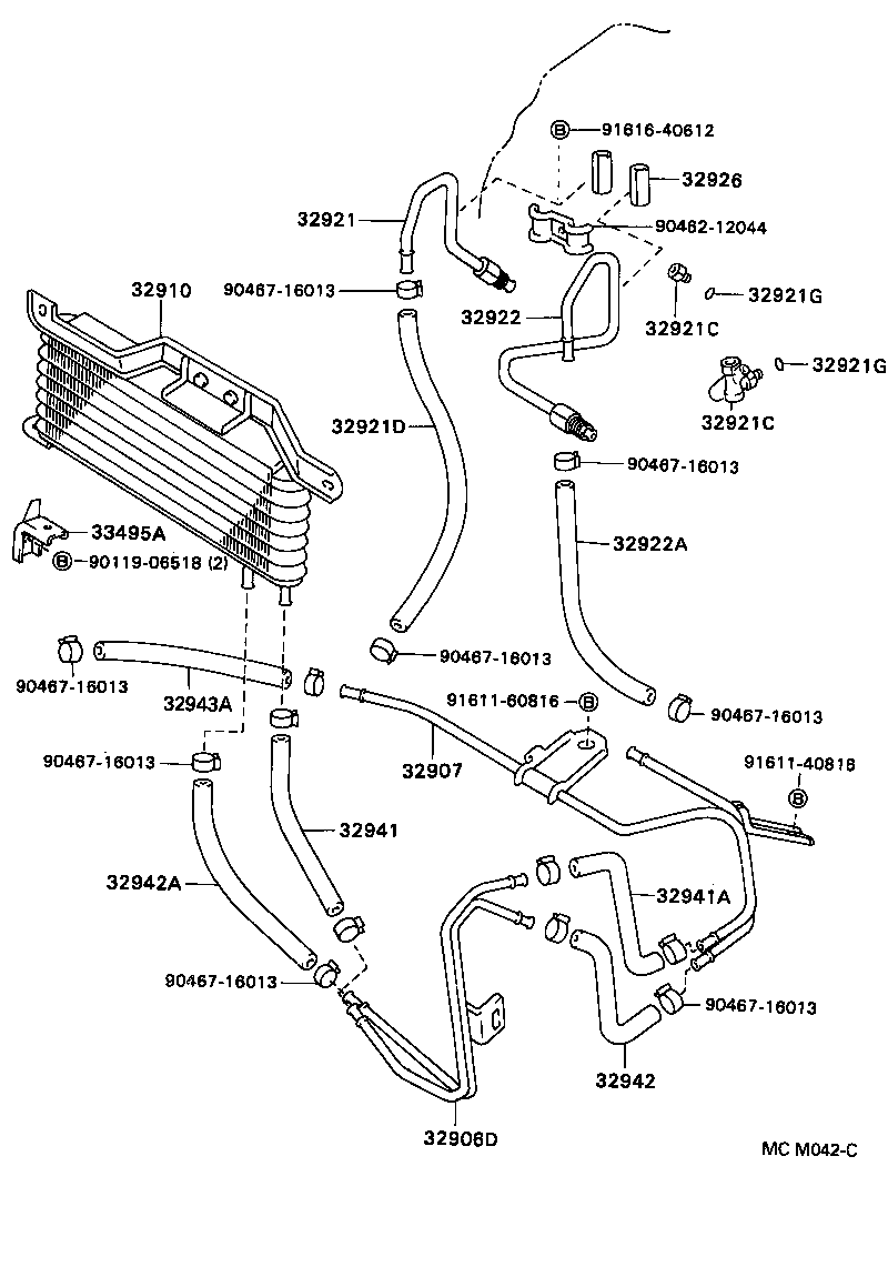  CAMRY WG |  OIL COOLER TUBE ATM