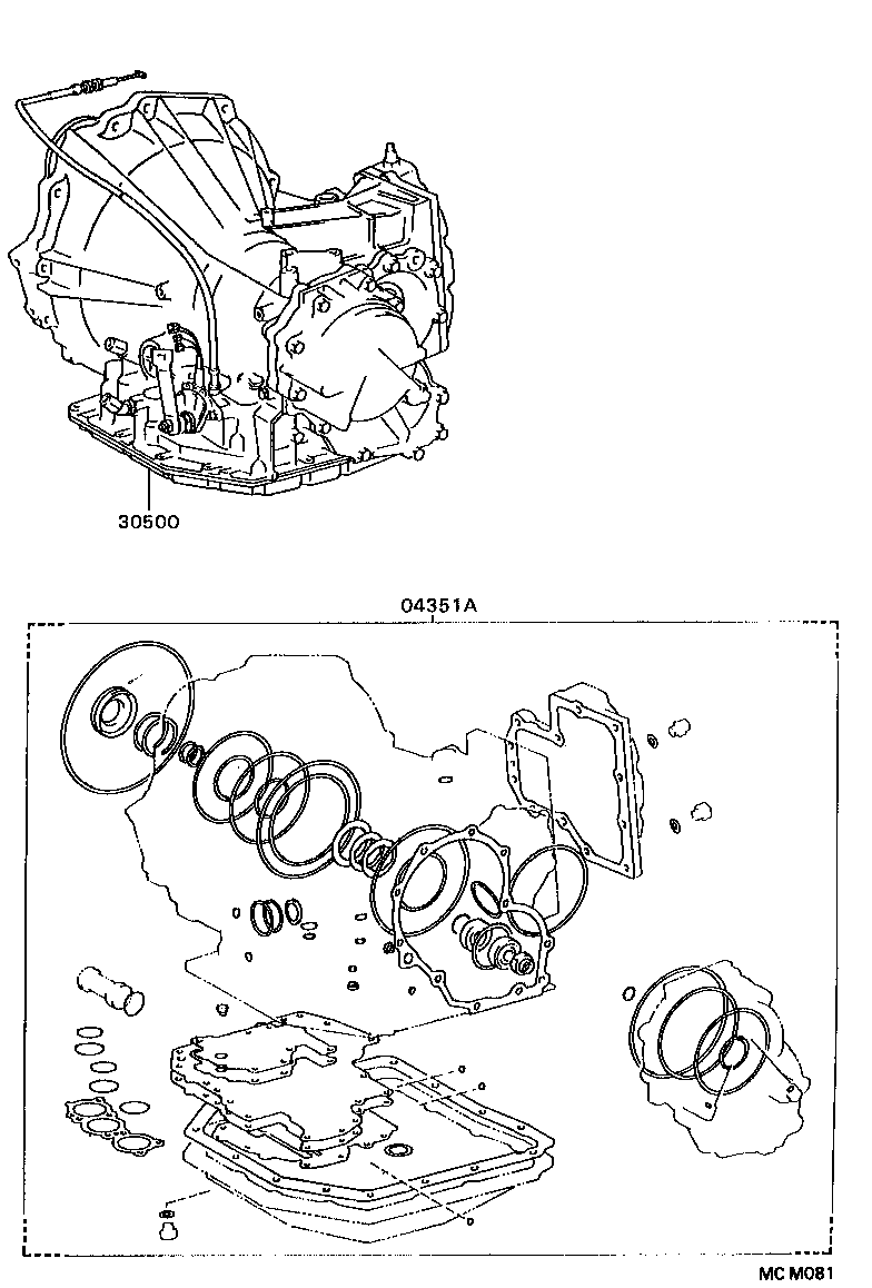  CAMRY WG |  TRANSAXLE OR TRANSMISSION ASSY GASKET KIT ATM