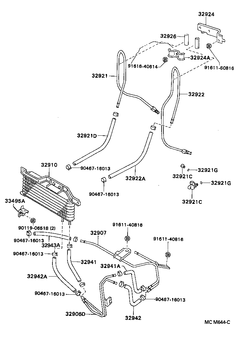  CAMRY WG |  OIL COOLER TUBE ATM