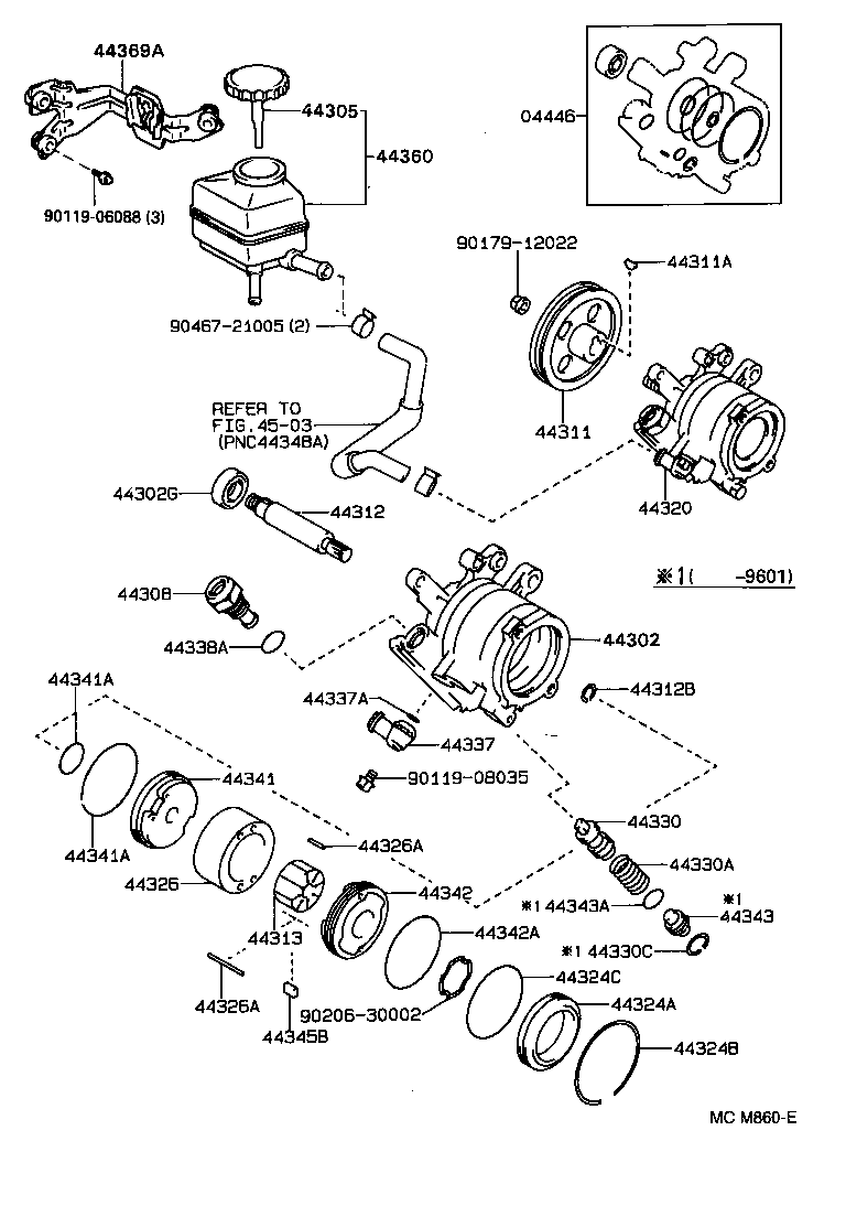  CARINA E UKP |  VANE PUMP RESERVOIR POWER STEERING