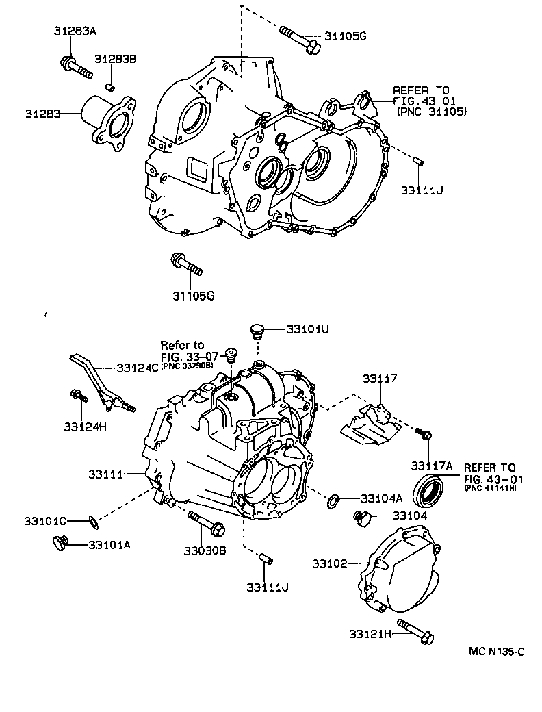  CARINA E UKP |  CLUTCH HOUSING TRANSMISSION CASE MTM