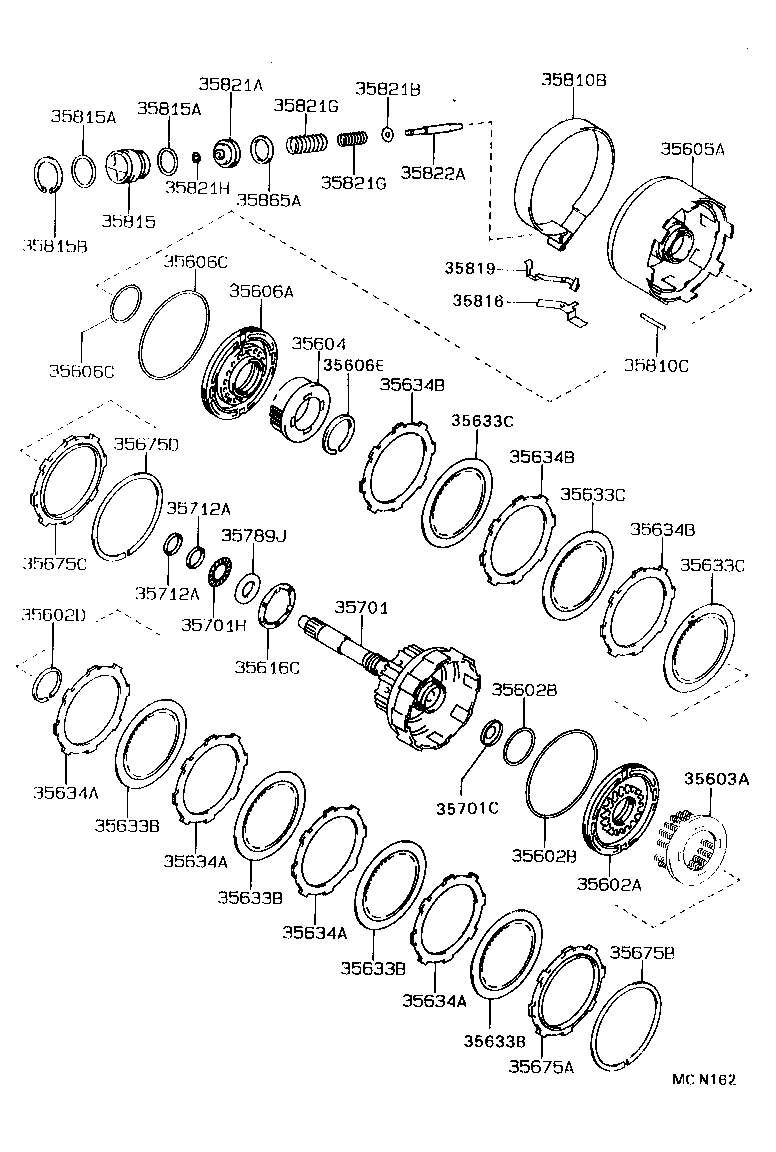  CARINA E UKP |  BRAKE BAND MULTIPLE DISC CLUTCH ATM