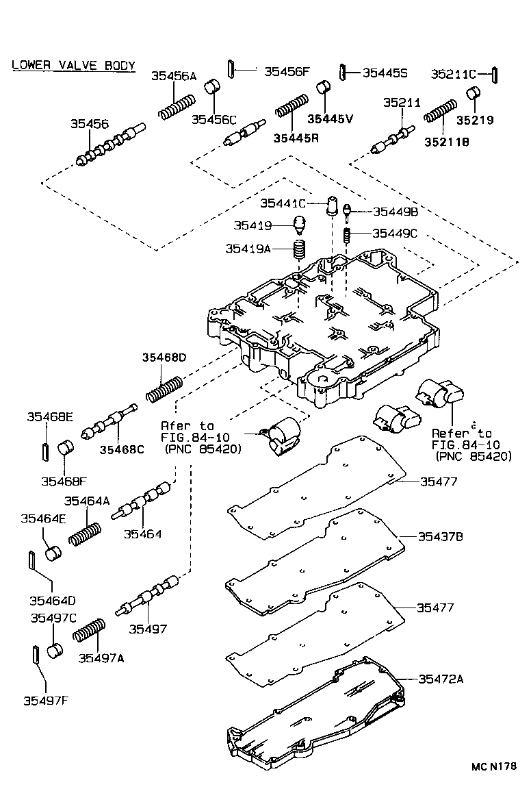  CARINA E UKP |  VALVE BODY OIL STRAINER ATM