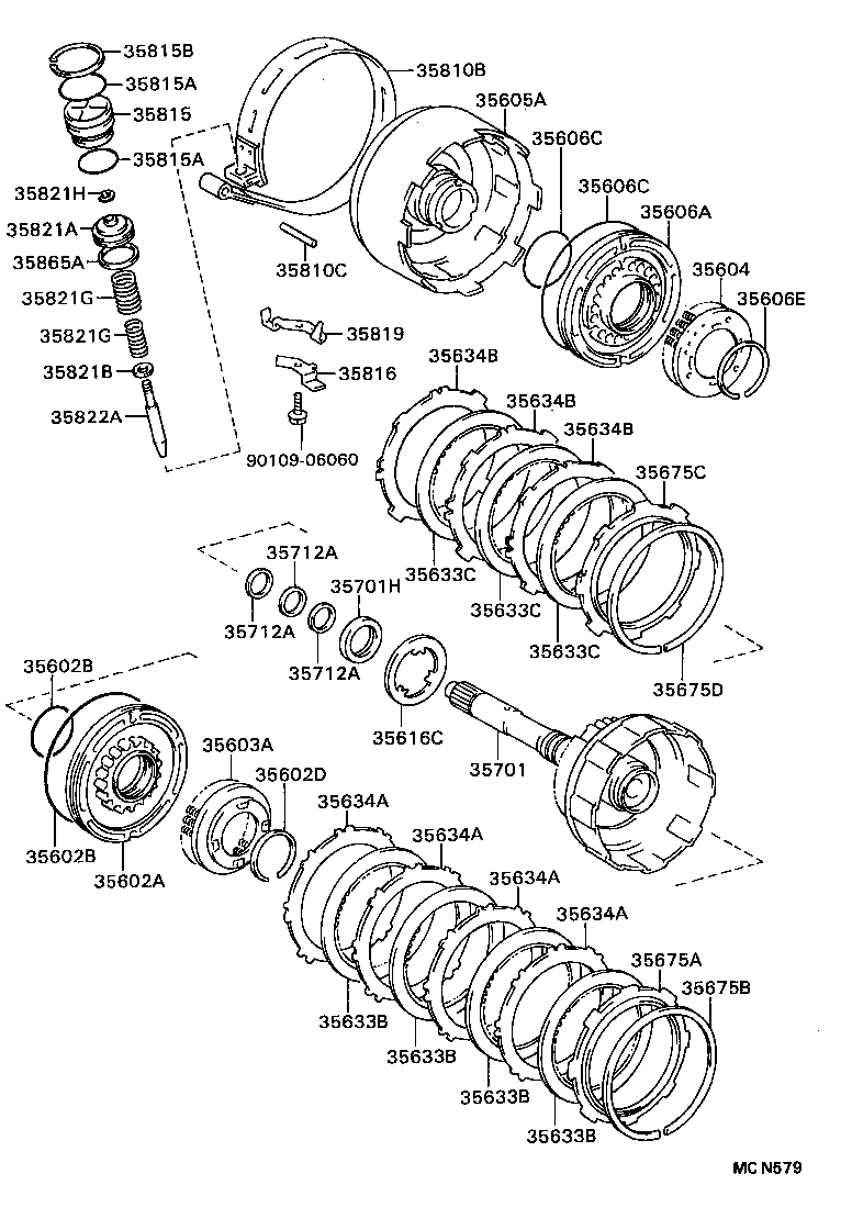  CARINA E UKP |  BRAKE BAND MULTIPLE DISC CLUTCH ATM