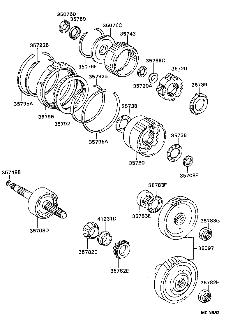  CARINA E UKP |  PLANETARY GEAR REVERSE PISTON COUNTER GEAR ATM