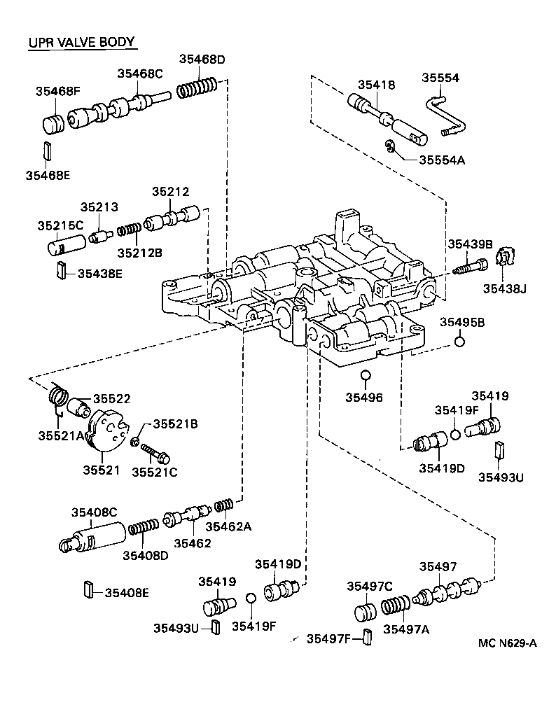  CARINA E UKP |  VALVE BODY OIL STRAINER ATM